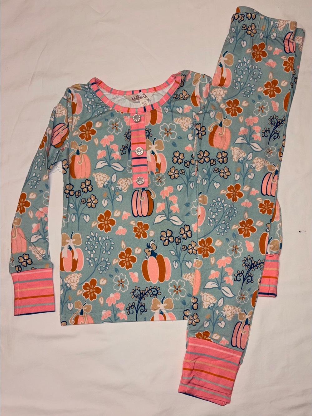 Matilda Jane Pumpkin Parade Pajama set sz 5T NWT